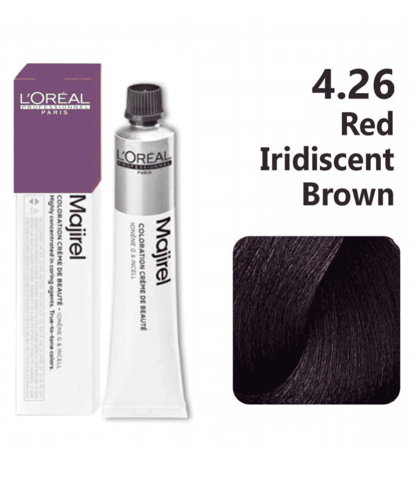 L’Oreal Professionnel Majirel Hair Color 50G 4.26 Red Iridiscent Brown