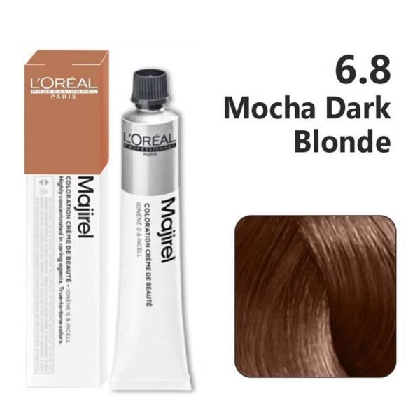 L'Oreal Professionnel Majirel Hair Color 50G 6.8 Mocha Dark Blonde