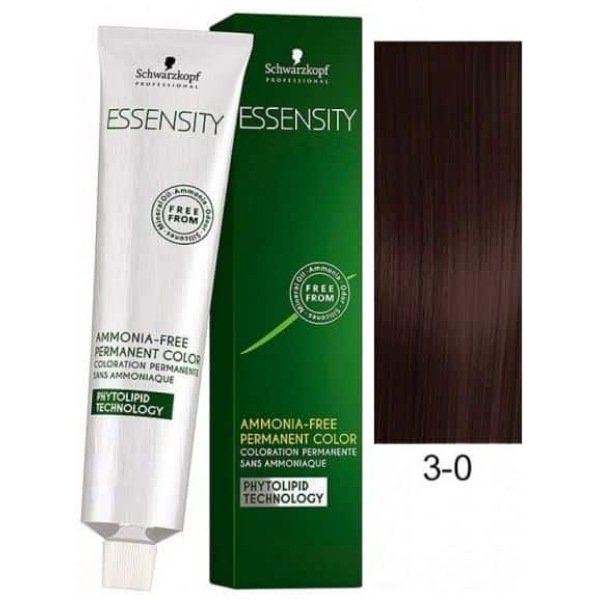 Schwarzkopf Essensity Ammonia Free Hair Color 60ml 3-0 Dark Brown