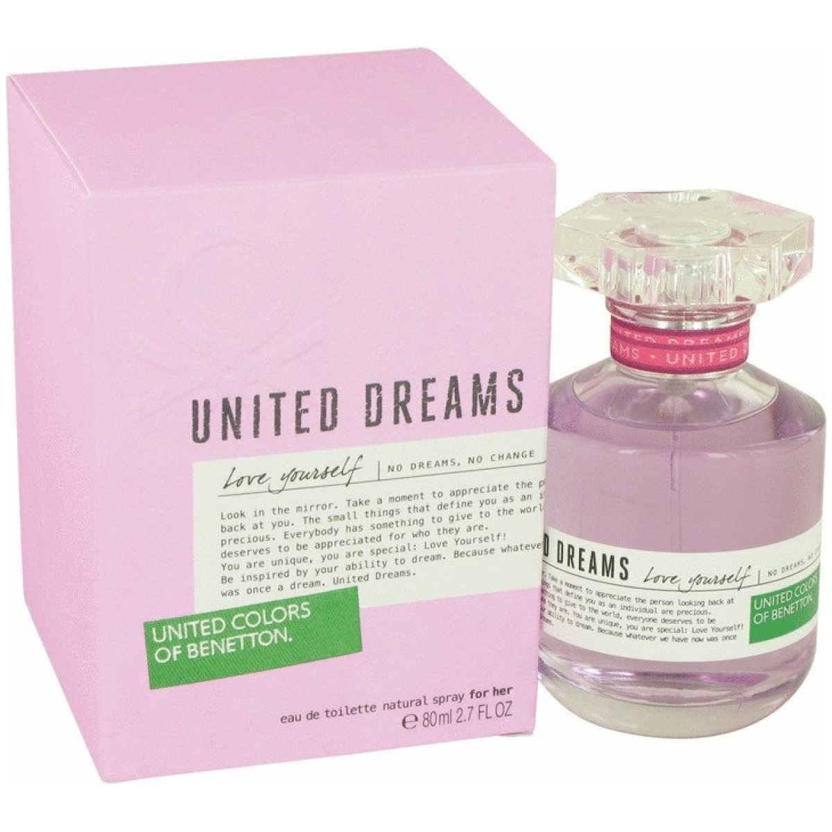 United Colors Of Benetton United Dreams Love Yourself Eau De Toilette For Women 80Ml - Image 1