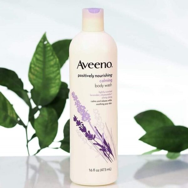 Aveeno Positively Nourishing Calming Body Wash 473Ml - Image 3