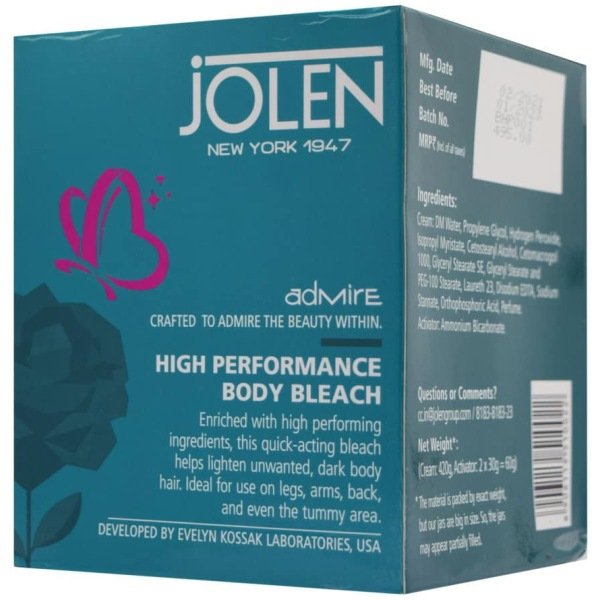 Jolen High Performance Body Bleach Cream 420G +Activator 2