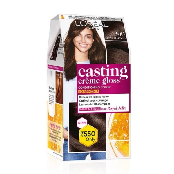 LOreal Paris Casting Creme Gloss 300 Darkest Brown 87.5G+72ml