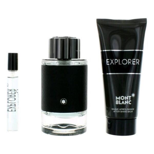 Mont Blanc Explorer Perfume Set For Men Edp 100Ml+ Mini 7.5Ml + After Shave 100Ml - Image 3
