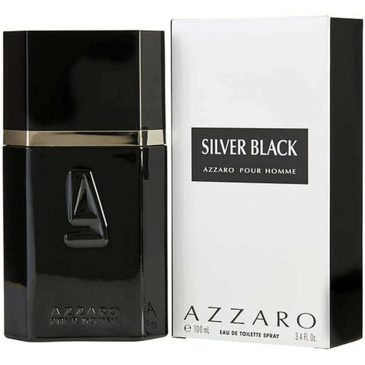 Azzaro Silver Black EDT Perfume For Men 100ml