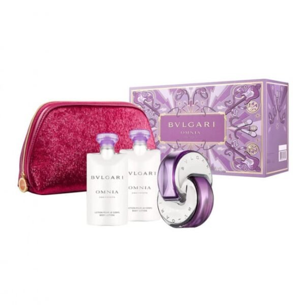 Bvlgari Omina Amethyste Gift Set (EDT 65ml + 2pc Body Lotions 75ml + Beauty Pouch)