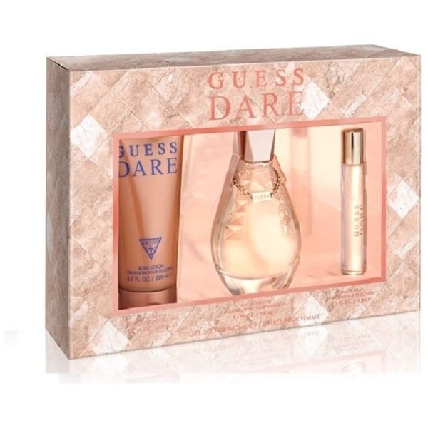 Guess Dare Gift Set For Women (EDT Perfume 100 ml+Mini Perfume 15 ml+Body Lotion 200 ml)