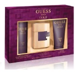 Guess Gold Men Coffret Pour Femme Gift Set For Men(EDT Perfume 75 ml+Shower Gel 200 ml+Deodorant 226 ml)