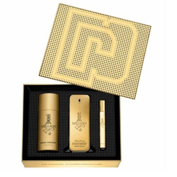 Paco Rabanne 1 One Million Gift For Men 100Ml,10Ml Edt Spray + 150Ml Deo Spray