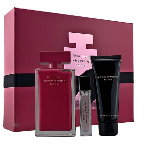 Narciso Rodriguez Fleur Musc Set For Women Edp 100Ml + Edp 10Ml + Bl 75Ml - Image 2