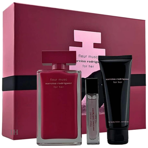 Narciso Rodriguez Fleur Musc Set For Women Edp 100Ml + Edp 10Ml + Bl 75Ml - Image 2