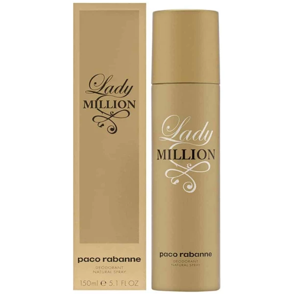 Paco Rabanne Lady Million Deodrant Spray 150 Ml - Image 2