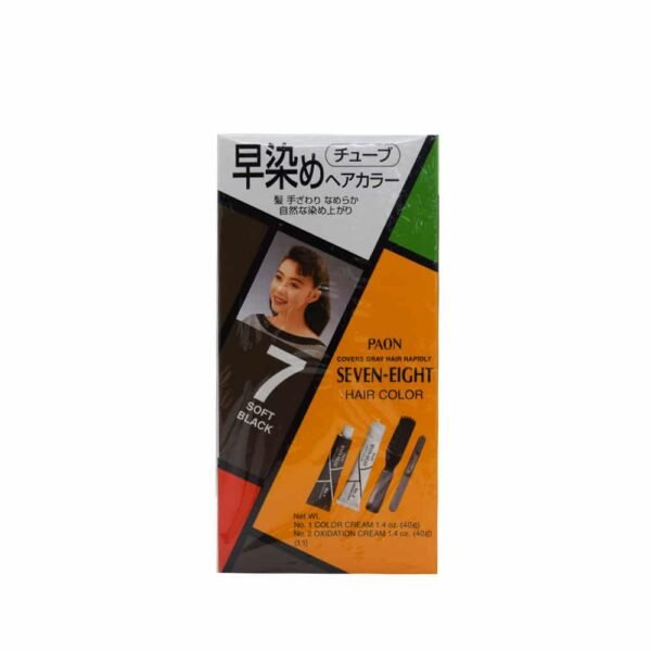 Paon Seven Eight Permanent Hair Color 7 Soft Black