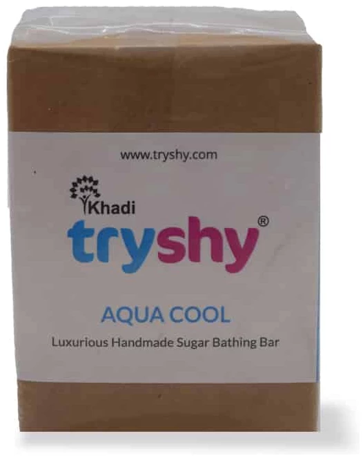 53 Khadi Aqua Cool Handmade luxurious Soap 125Gm (Pack Of 3) - Image 1