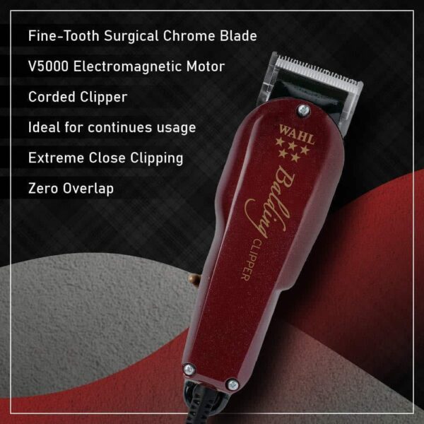 Wahl Balding Clipper For Men Maroon - Image 4