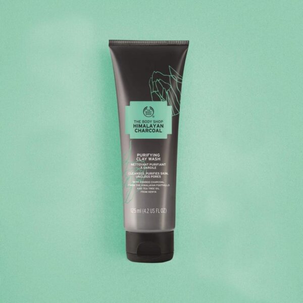 The Body Shop Himalayan Charcoal Purifying Clay Wash 125Ml - Image 2