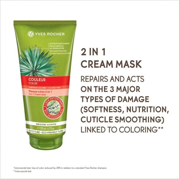 Yves Rocher Color 2 In 1 Cream Mask 200Ml - Image 3