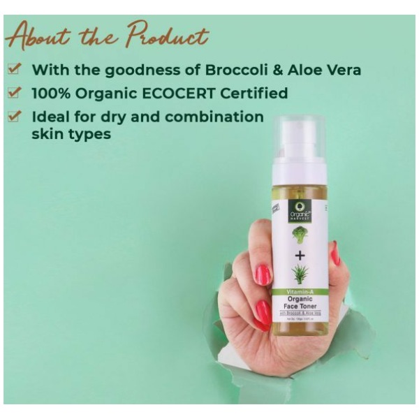Organic Harvest Face Toner Vitamin A 100G - Image 4