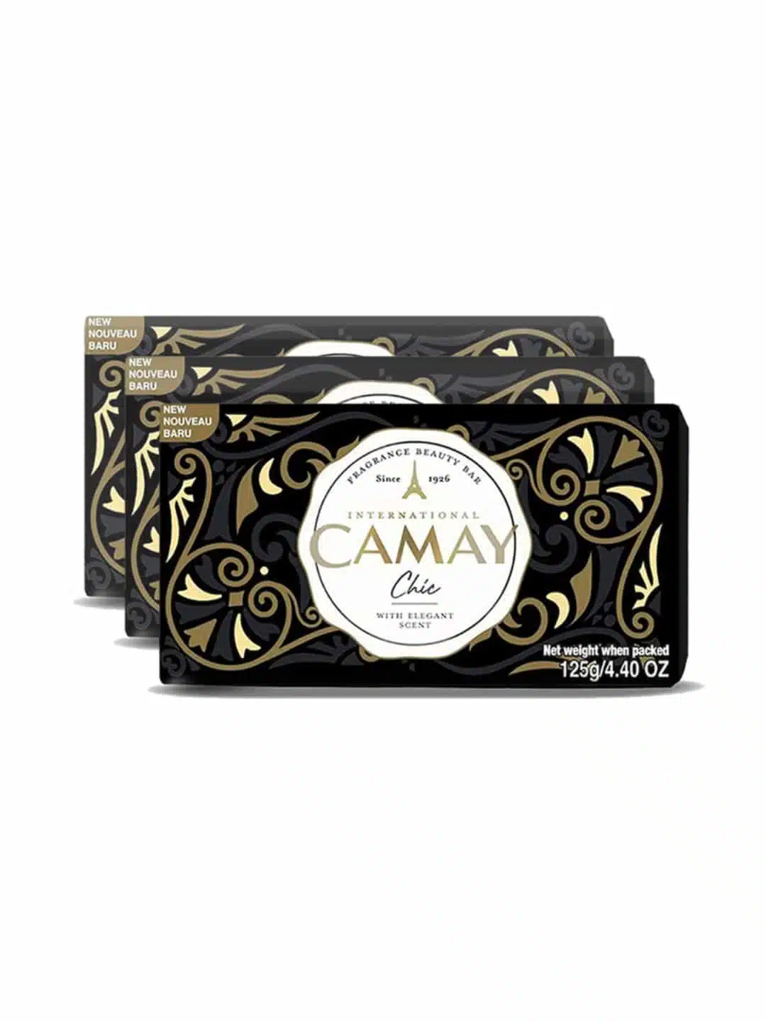 Camay Chic Fragrance Soap 3 N (125 g Each)