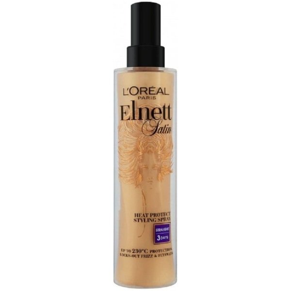 L'Oreal Paris Elnett Satin Smooth Blow Dry Heat Protection Styling Hair Spray 170ml