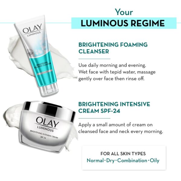 Olay Luminous Day Cream + Cleanser Moisturiser Kit (SPF24) - Image 3