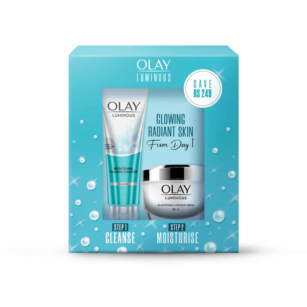 Luminous-Cleanser-Ecomm-Listing_2000x2000_1__52399.1612902638 (FILEminimizer) Olay Luminous Day Cream + Cleanser Moisturiser Kit (SPF24) - Image 1