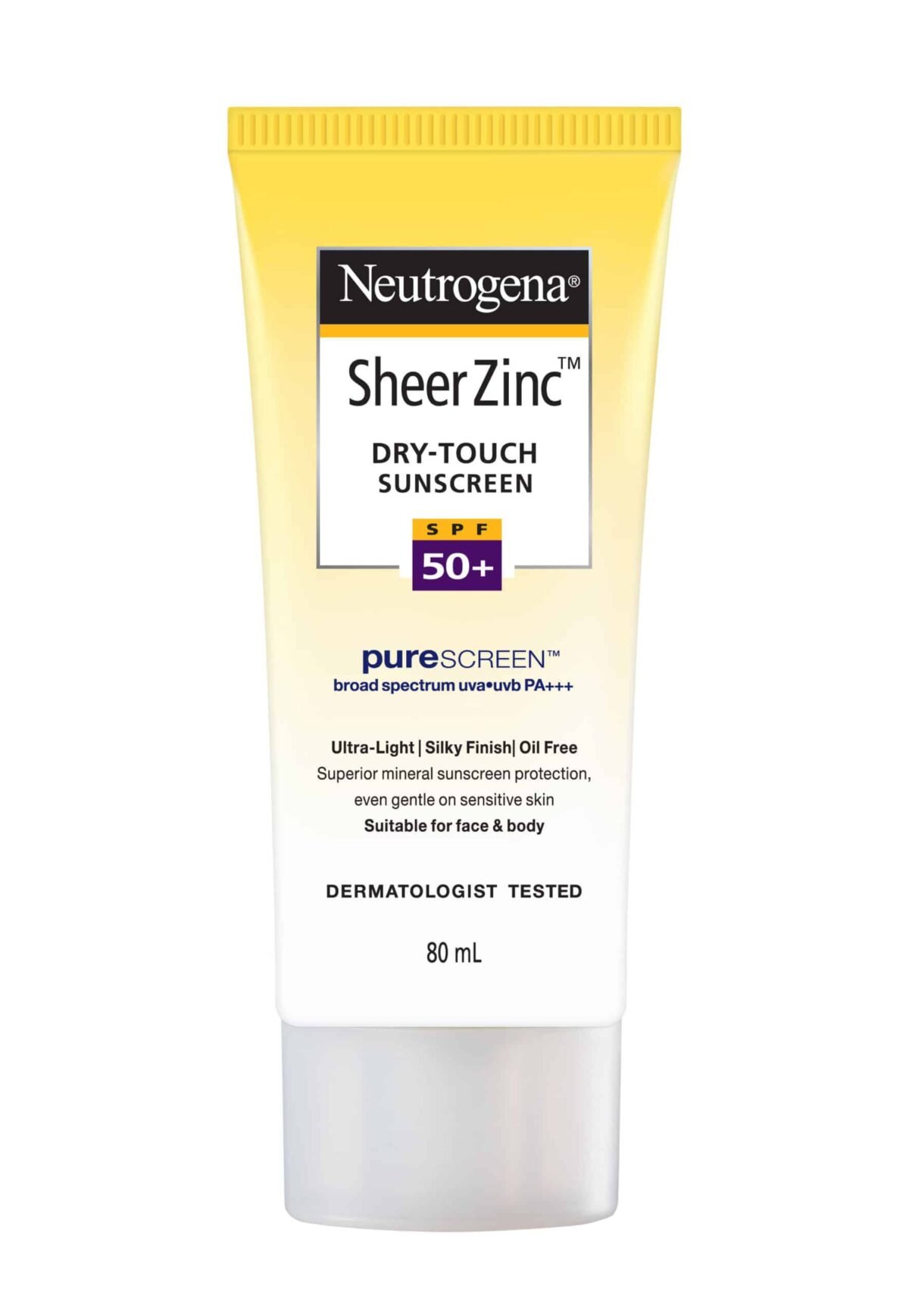 Neutrogena Sheer Zinc Dry Touch Sunscreen SPF50+ (For Sensitive Skin)