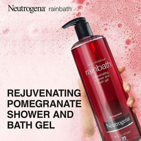 Neutrogena Rainbath Rejuvenating Shower And Bath Gel Body Wash Pomegranate 473Ml - Image 3