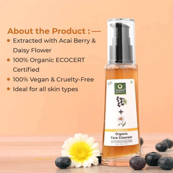 Organic Harvest Vitamin C Face Cleanser 100Ml - Image 3