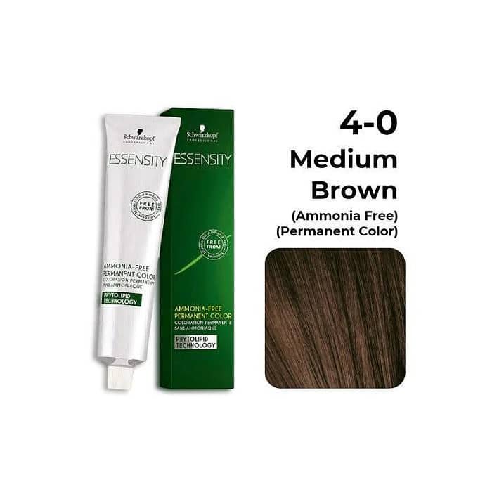 Schwarzkopf Essensity Ammonia Free Hair Color 60ml 4-0 Medium Brown