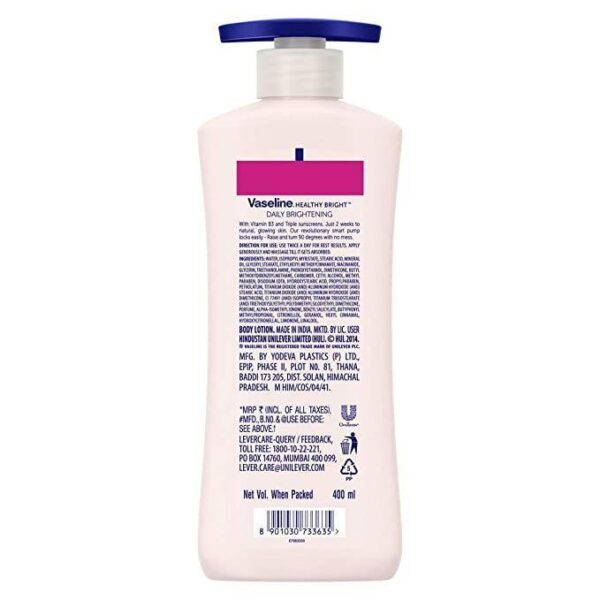 Vaseline Healthy Bright Daily Brightening Body Lotion 400ml