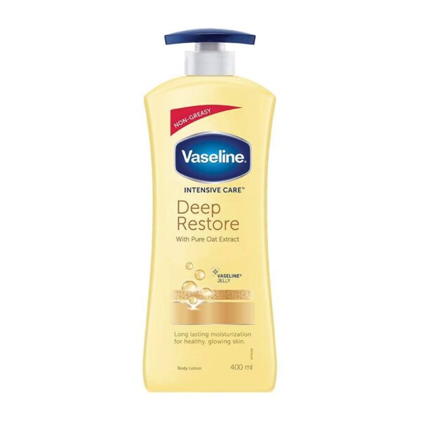 Vaseline Intensive Care Deep Restore Body Lotion Long Lasting Moisturisation For Healthy Glowing Skin 400ml