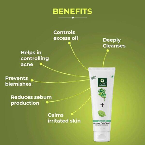 Organic Harvest Face Wash Vitamin B 100G - Image 3