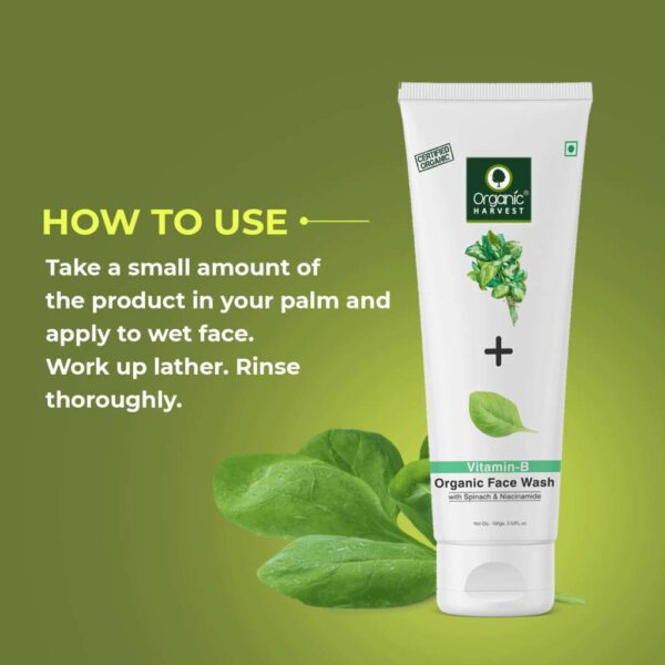 Organic Harvest Face Wash Vitamin B 100G - Image 2
