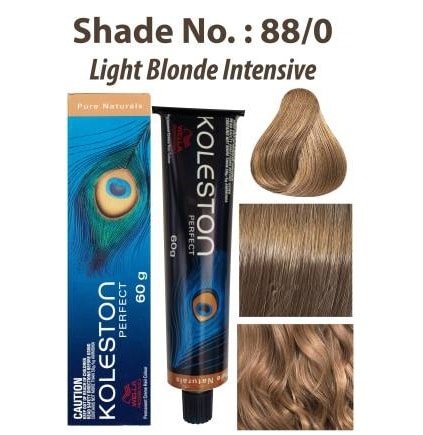 Wella Professionals Koleston Pure Naturals Hair Color 60Gm 88/0 Light Blonde Intensive