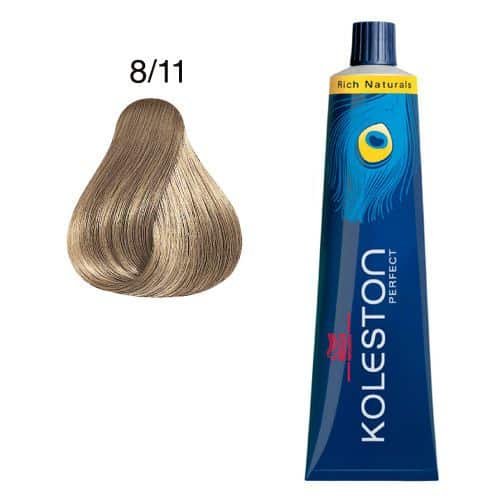 Wella Professionals Koleston Rich Naturals Hair Color 60Gm 8/11 Light Blonde Ash Intensive