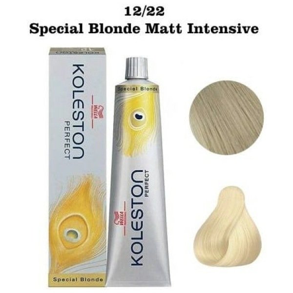 Wella Professionals Koleston Special Blonde Hair Color 60Gm 12/22 Special Blonde Matte Intensive