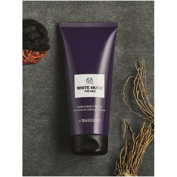 The Body Shop Men White Musk Sustainable Hair & Body Wash 200Ml - Image 2