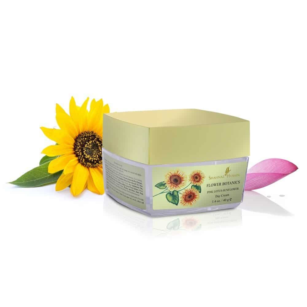 Shahnaz Husain Flower Botanics Pink Lotus Sunflower Day Cream 40Gm - Image 3
