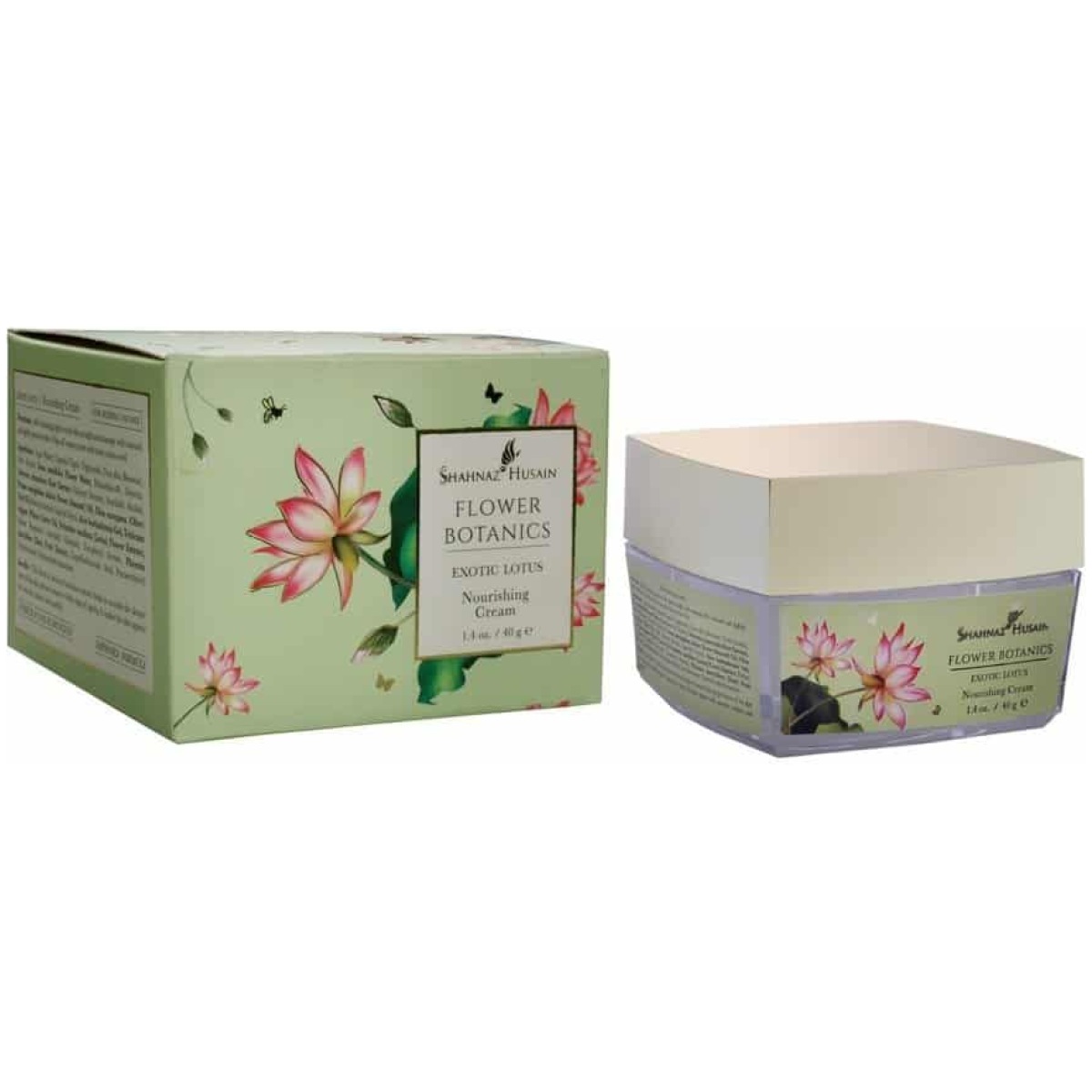 Shahnaz Husain Flower Botanics Exotic Lotus Nourishing Cream 40Gm - Image 1