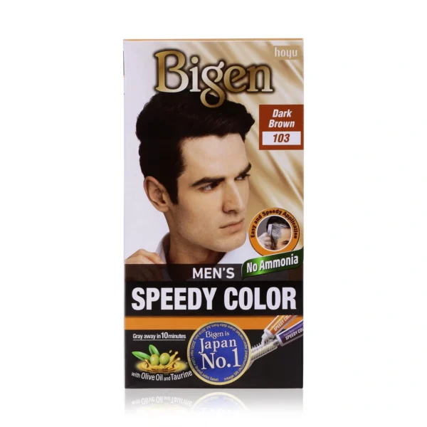 Bigen Mens Permanent Hair Colour Dark Brown 103