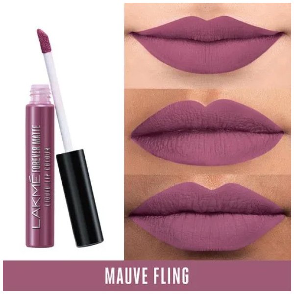 Lakme Forever Matte Liquid Lip Color - Mauve Fling