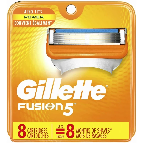 Gillette Fusion5 Manual Shaving Razor Blades 8 Pack (Cartridge)
