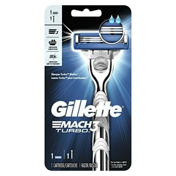 Gillette Men's Mach 3 Turbo Razor (1N)