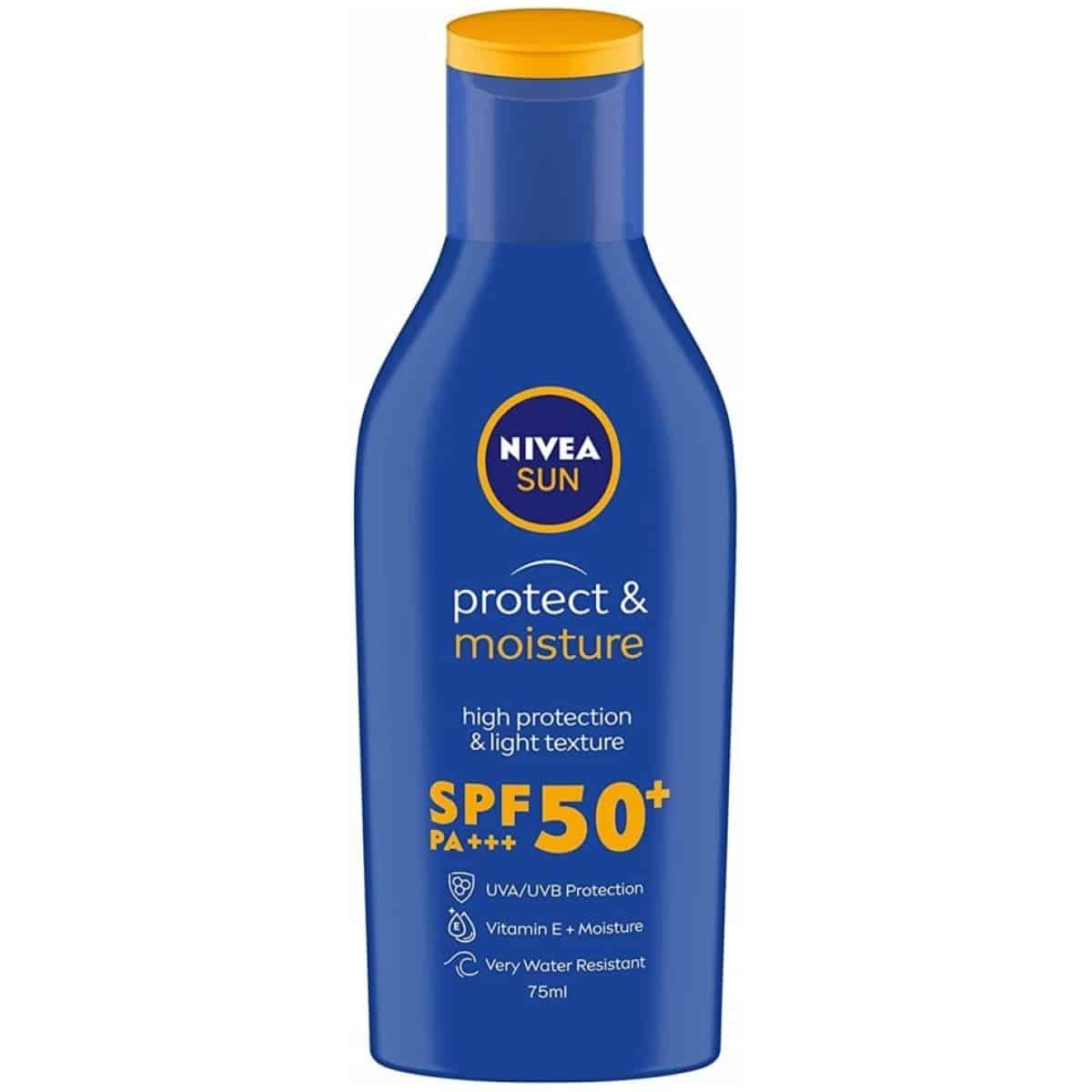 Nivea Sun Lotion SPF 50 with UVA & UVB Protection Water Resistant Sunscreen for Men & Women 75ml