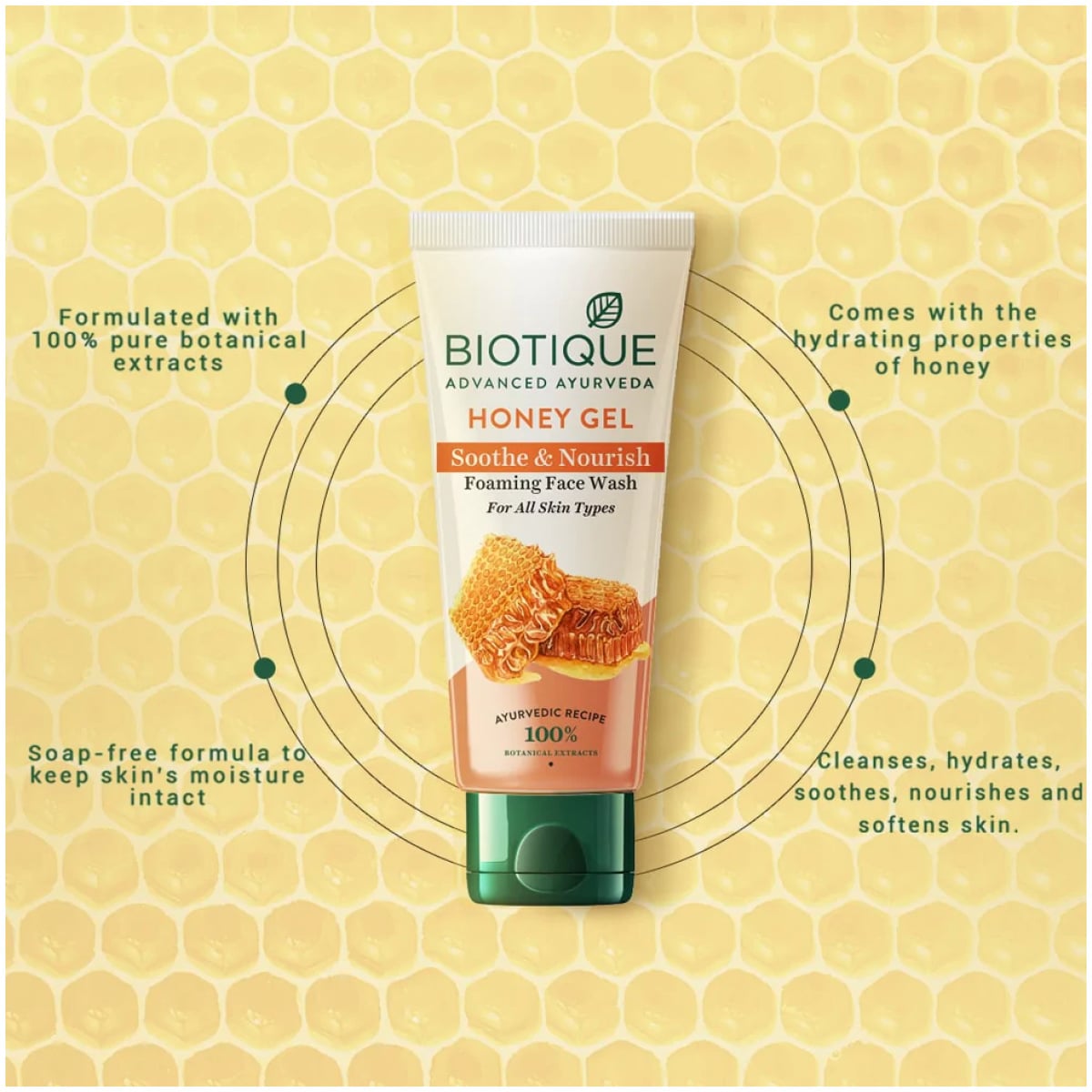 Biotique Bio Honey Gel Refreshing Foaming Face Wash 50 ml