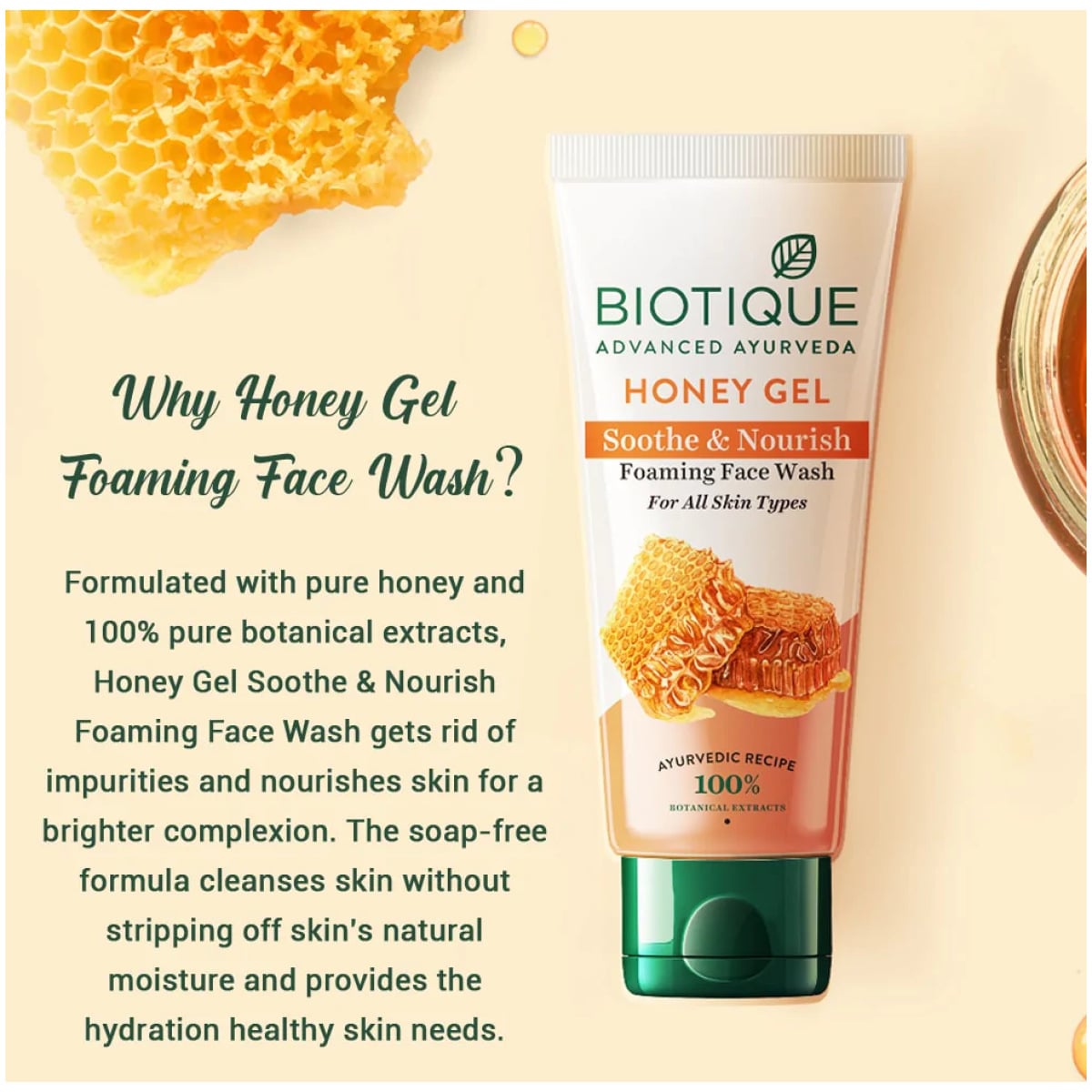 Biotique Bio Honey Gel Refreshing Foaming Face Wash 50 ml