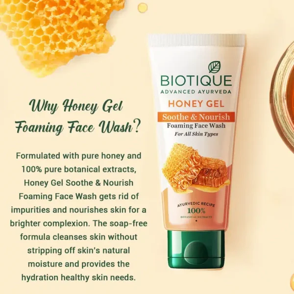 Biotique Bio Honey Gel Refreshing Foaming Face Wash 50 ml