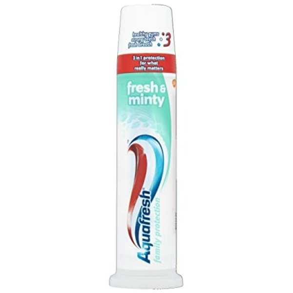 Aquafresh Fresh Family Protection Fresh And Minty Toothpaste Pump (100ml)