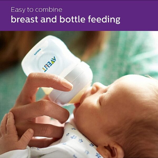 Avent Natural Plastic Feeding Bottle - 125 ml - Image 2